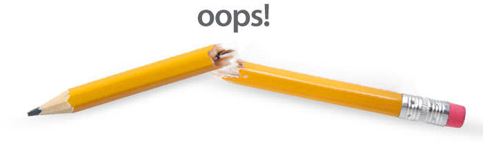 To be perfectly blunt - we made a mistake !